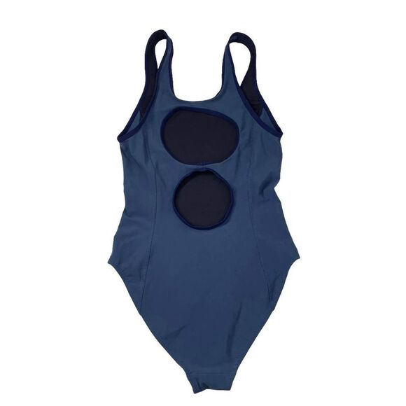 Outdoor Voices Navy Blue One‎ Piece Cutout back Swimsuit Sz XS - Picture 4 of 6